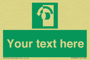 Custom Turn Anti-Clockwise Sign